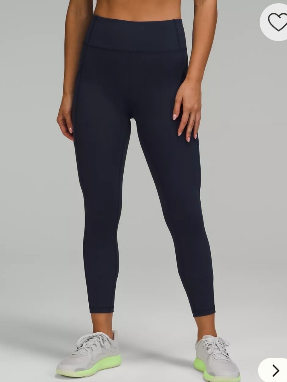 Lululemon Athletica Invigorate High Rise Navy Tighs 18 Like New Reg 128usd